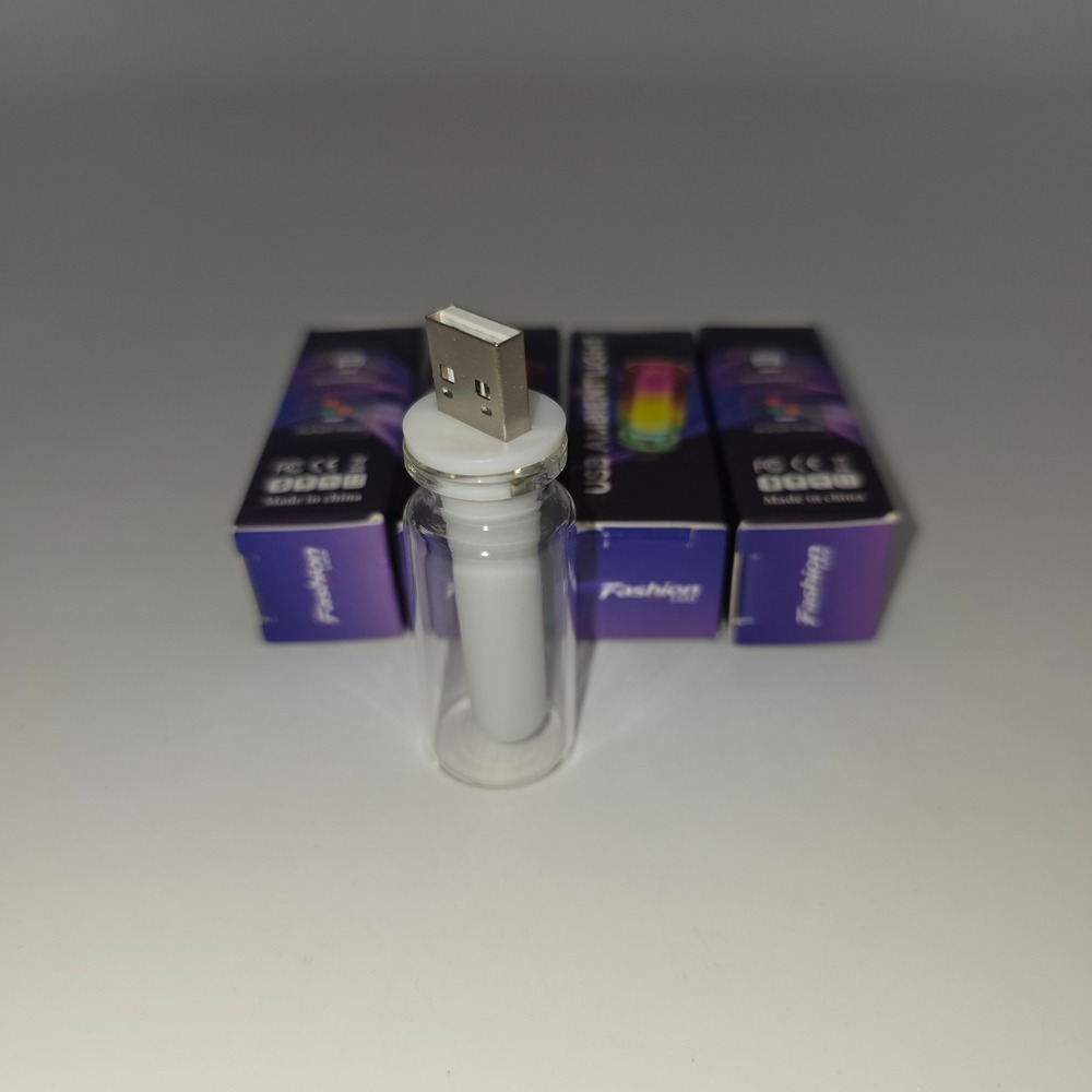 Fashion LED USB Ambient Light Universal OS New Multi-Color Car Interior Lamp